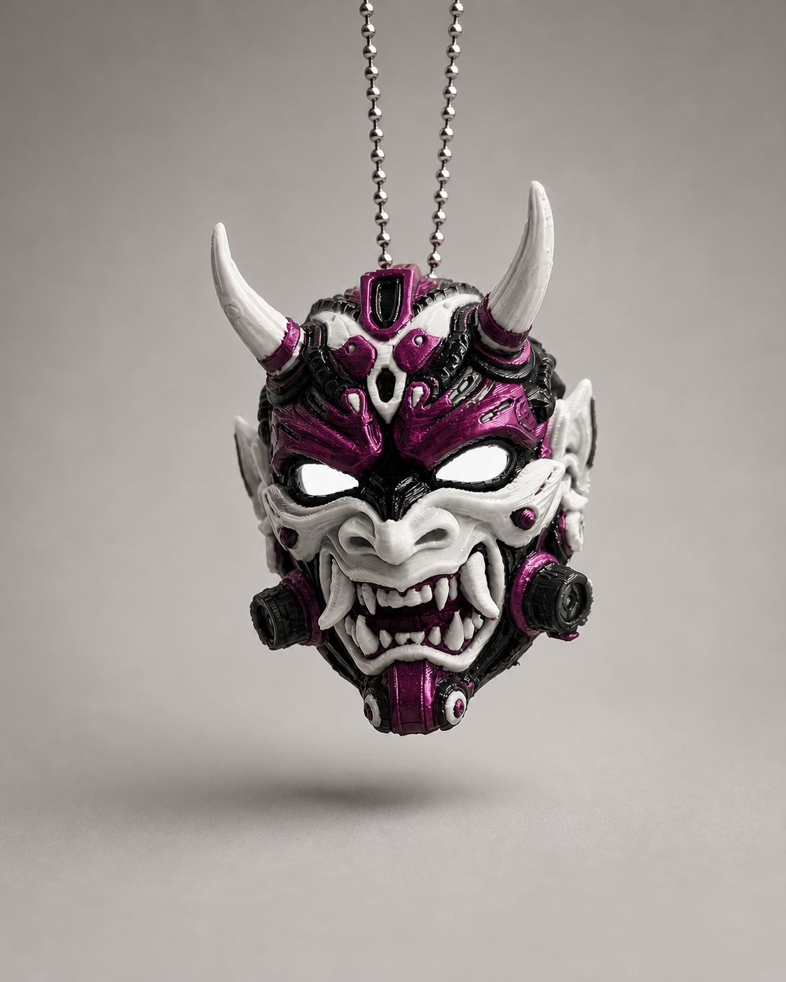 Tetsu Oni – Cyberpunk-Oni-Maskenanhänger FehnFactory
