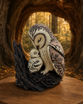 Under Her Wing – Schleiereule mit Jungtier FehnFactory