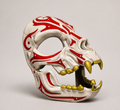 Feline Skull Mask – mehrfarbige Katzen-Totenkopfmaske FehnFactory