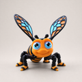 Flexi Honey Bee – bewegliche Bienenfigur mit Flügeln, 14,3 cm FehnFactory