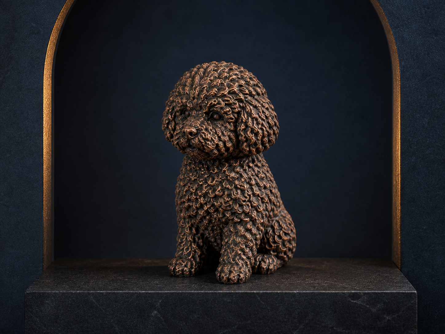 Bichon Frisé – detailreiche sitzende Hundefigur | Geschenk für Hundefans | Made in Germany Fehn-factory.de