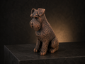 Schnauzer-Hundefigur sitzend – markanter Bart & Augenbrauen | Geschenk für Hundefans | Made in Germany Fehn-factory.de