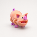 Flexi Mini-Schwein – bewegliche Figur, 4,4 cm FehnFactory