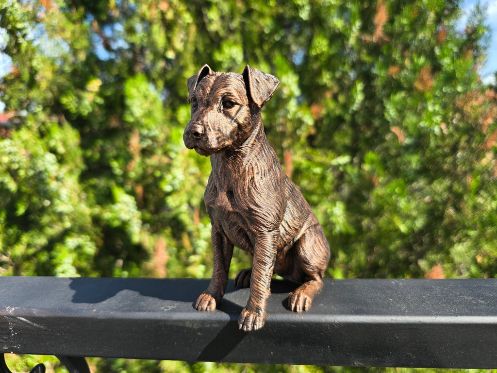 Jack Russell Terrier Figur sitzend – Hundefigur für innen | Geschenk für Terrierfans | Made in Germany Fehn-factory.de