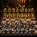 Waldtiere-Schach – 32 handbemalte PLA-Figuren FehnFactory