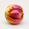 Robot Eye – bewegliche Sci-Fi-Augen-Skulptur, Silk Rainbow, 9,6 cm FehnFactory