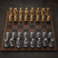 Wikinger-Schach – 32 handbemalte PLA-Figuren FehnFactory