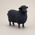 Midnight Fleece Sheep – schwarze Schaf-Skulptur FehnFactory
