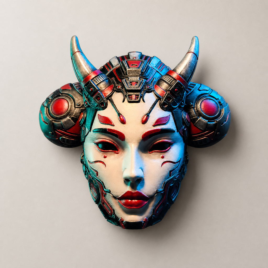 Tetsu Hannya – Cyber-Yokai-Wandmaske FehnFactory