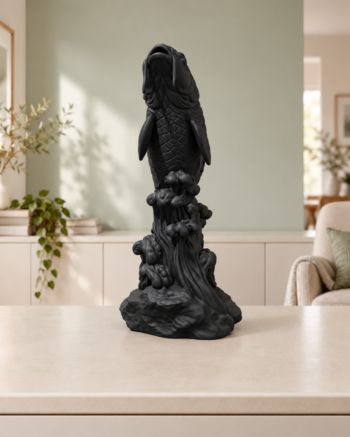 Koi-Karpfen – 02 schwarz