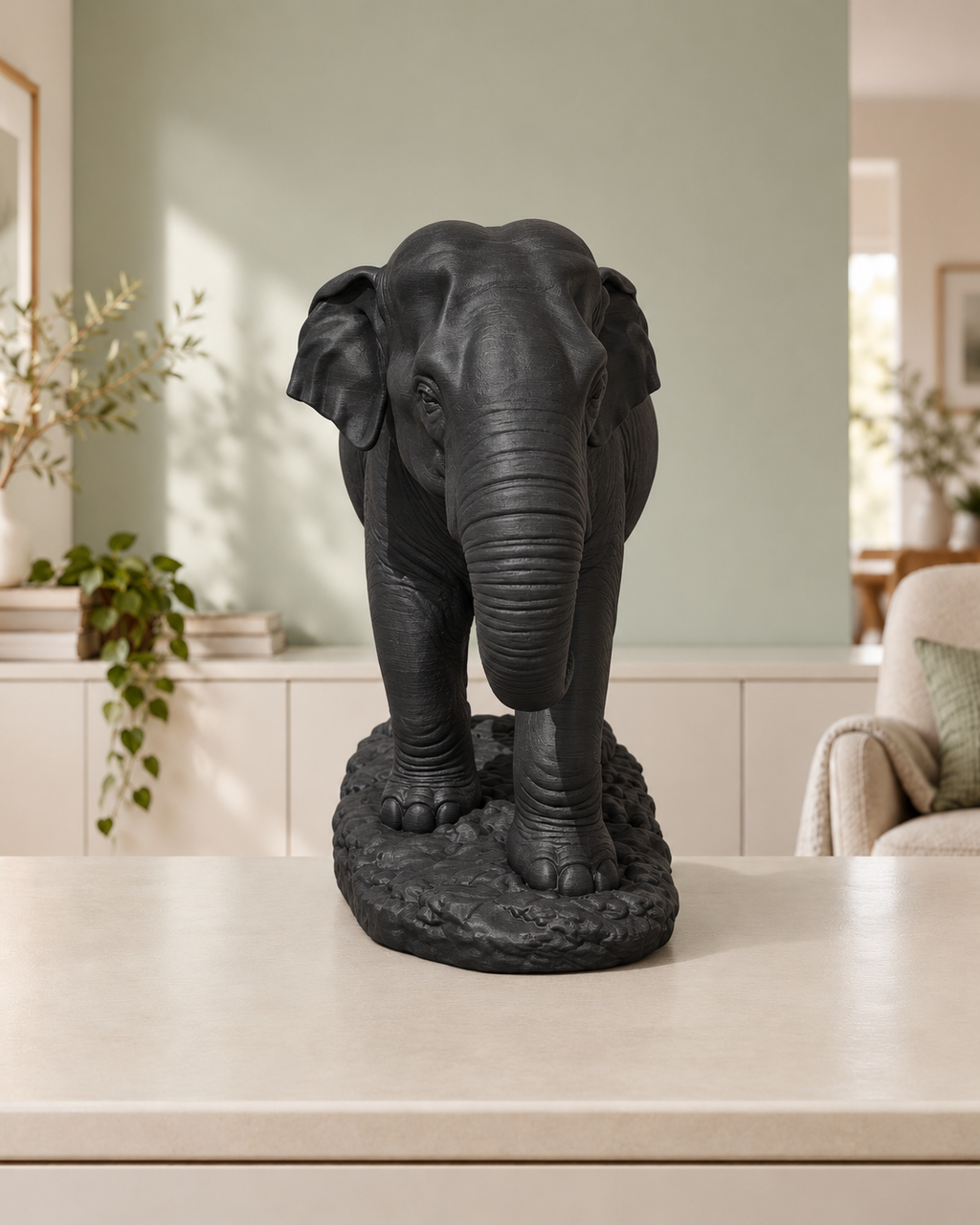 Asiatischer Elefant – 02 schwarz