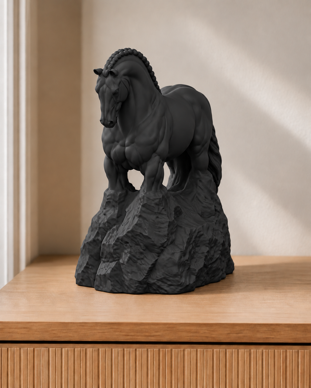 Andalusier – Pferdefigur – 02 schwarz