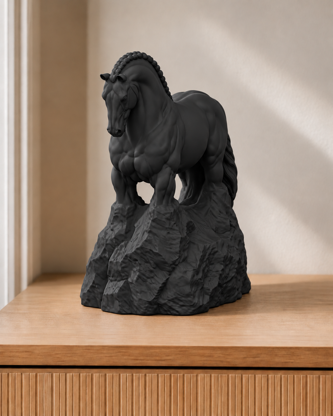 Andalusier – Pferdefigur – 02 schwarz