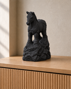 Fohlen stehend – Pferdefigur – 02 schwarz