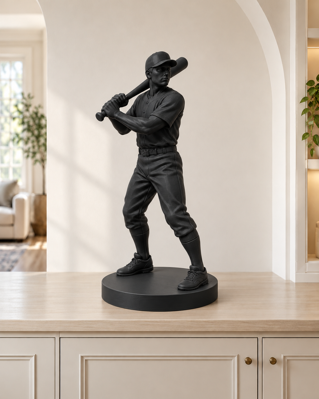 Baseball-Schlagmann - 02-schwarz