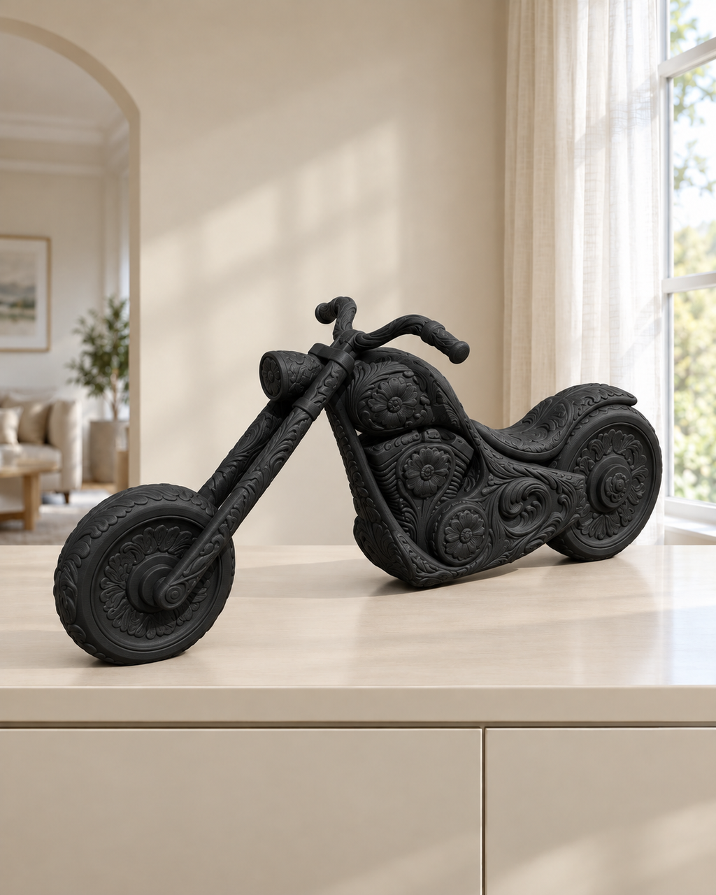 Chopper-Motorrad – 02 schwarz