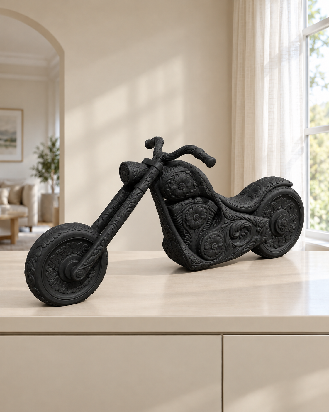 Chopper-Motorrad – 02 schwarz