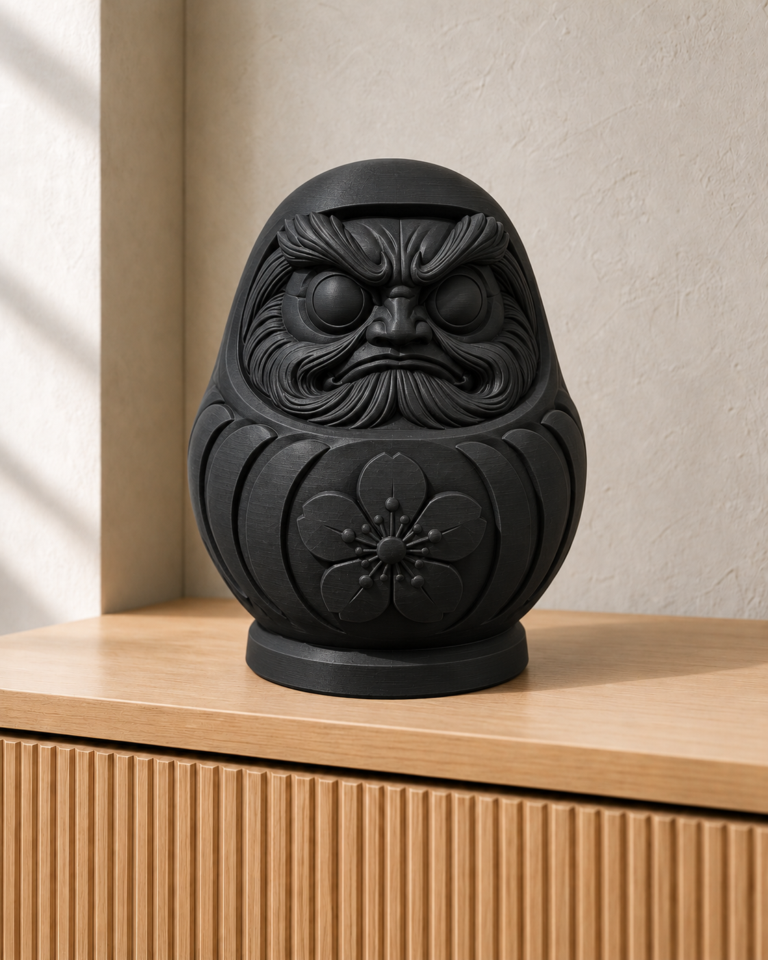 Daruma – Schwarz – gedruckt