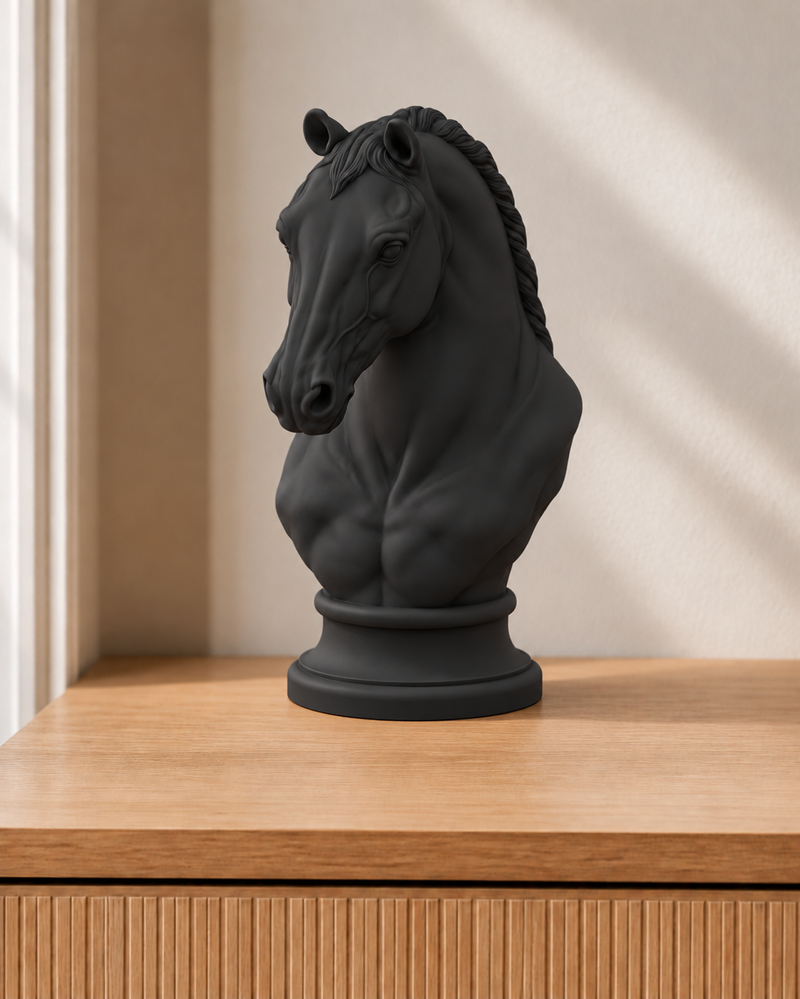 Lipizzaner – Pferdebüste – 02 schwarz