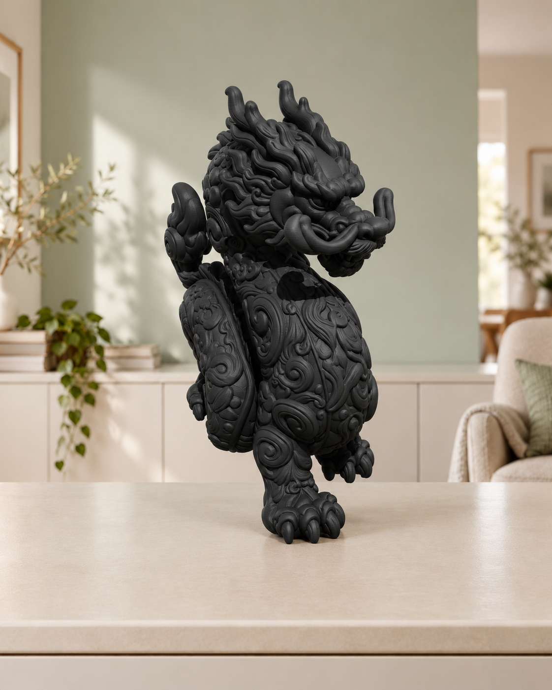 Chinesischer Drache – 02 schwarz