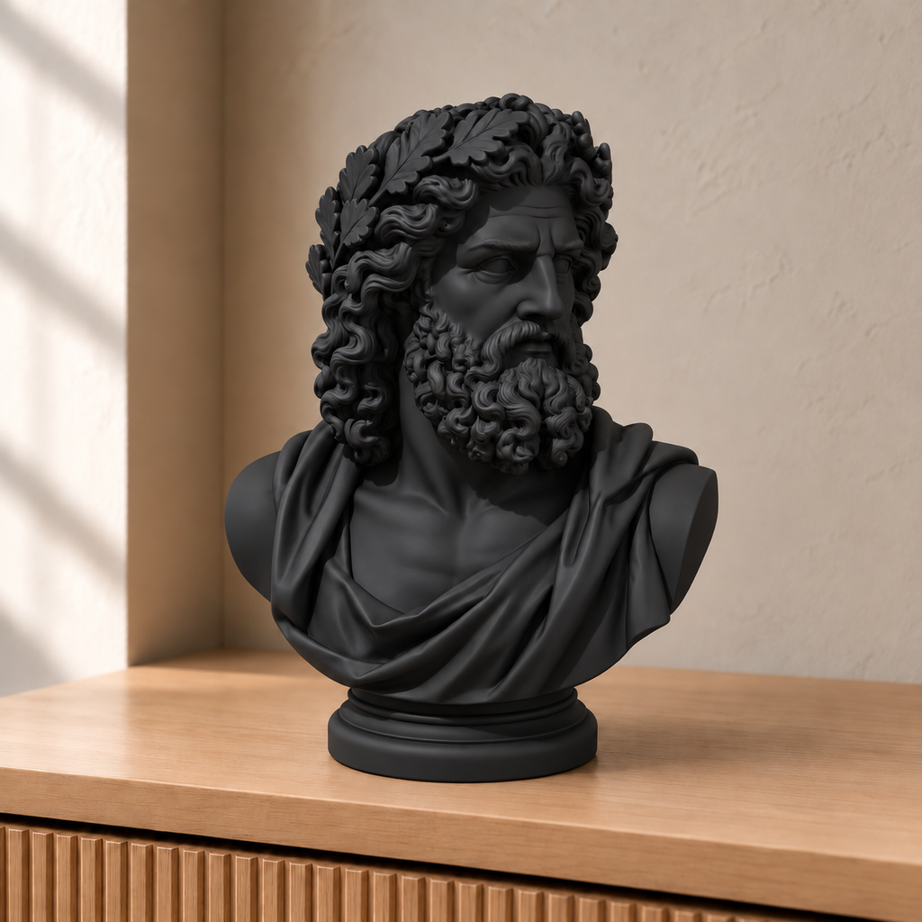 Zeus – antike Büste – 02 schwarz