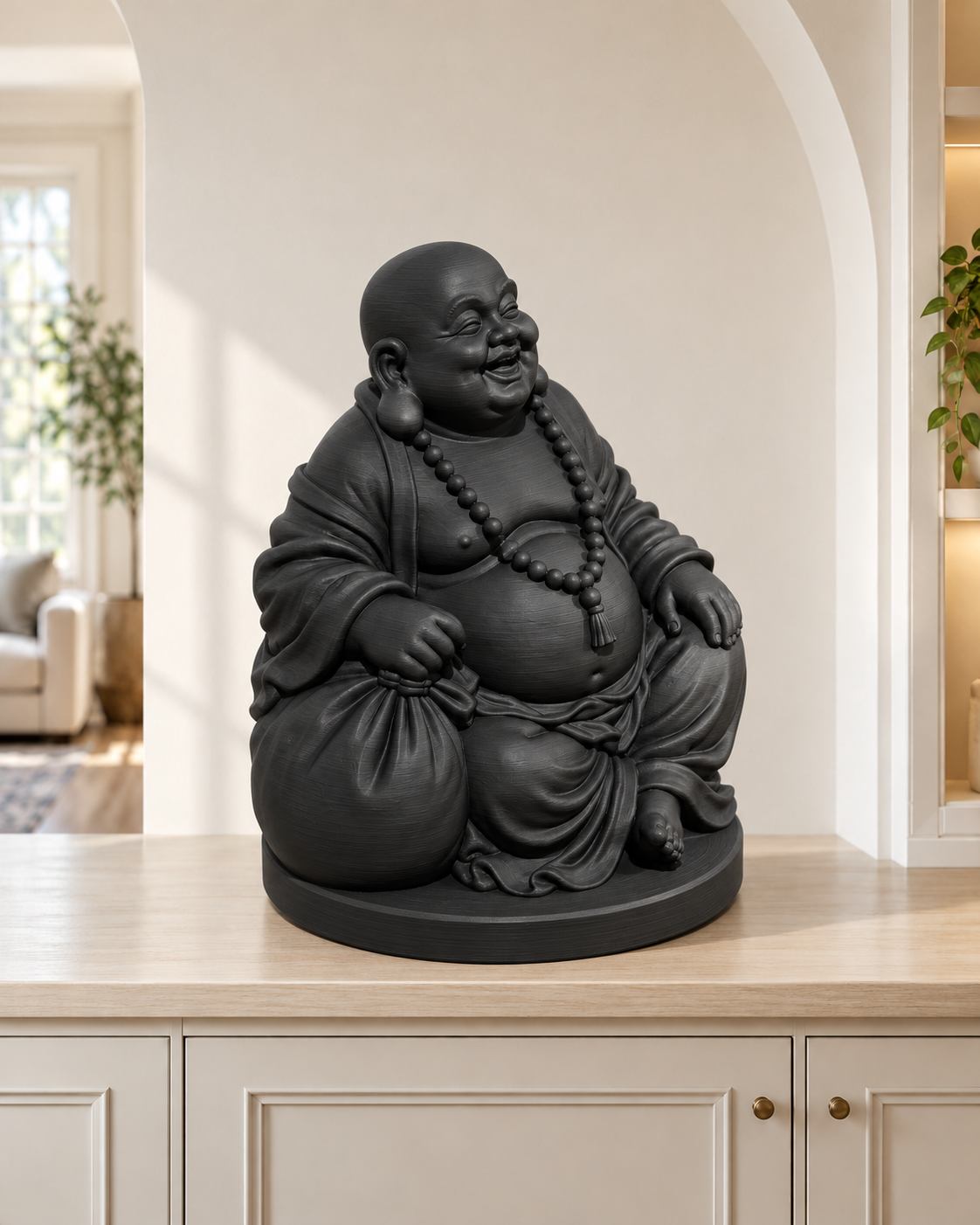 Lachender Buddha – 02 schwarz