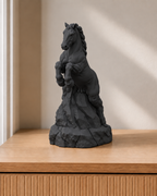 Pferd steigend – Pferdefigur – 02 schwarz