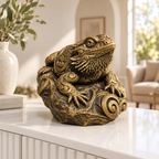 Bartagame Ornament - Gold handbemalt Wohnzimmer