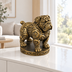 Bordeauxdogge Ornament - Gold handbemalt Wohnzimmer