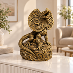 Kragenechse Ornament - Gold handbemalt Wohnzimmer