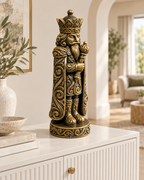 Nussknacker König Ornament - Gold handbemalt Wohnzimmer