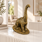Brachiosaurus Ornament - Gold handbemalt Wohnzimmer
