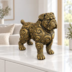 Presa Canario Ornament - Gold handbemalt Wohnzimmer