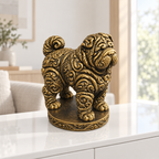 Shar Pei Ornament - Gold handbemalt Wohnzimmer