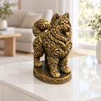 Alaskan Malamute Ornament - Gold handbemalt Wohnzimmer