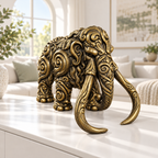 Mammut Ornament - Gold handbemalt Wohnzimmer