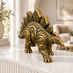 Stegosaurus Ornament - Gold handbemalt Wohnzimmer