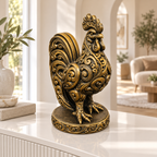 Hahn Ornament - Gold handbemalt Wohnzimmer