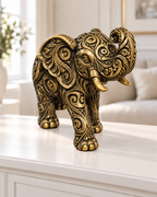 Elefant Ornament - Gold handbemalt Wohnzimmer