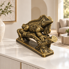 Leguan Ornament - Gold handbemalt Wohnzimmer