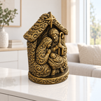 Krippe Ornament - Gold handbemalt Wohnzimmer
