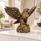 Adler mit Schwingen Ornament - Gold handbemalt Wohnzimmer