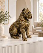 Cane Corso Ornament - Gold handbemalt Wohnzimmer