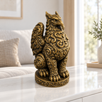 Greif Ornament - Gold handbemalt Wohnzimmer