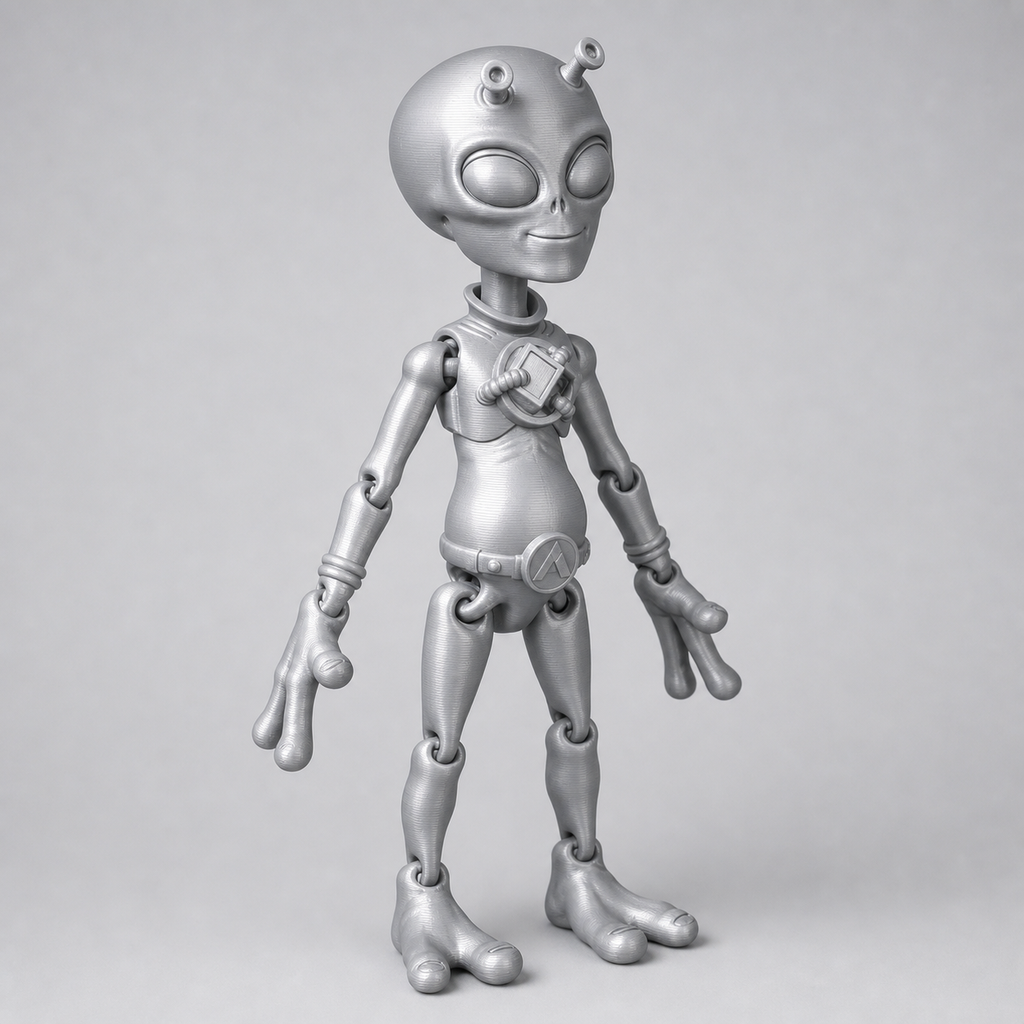 Flexi Alien – bewegliche Sci-Fi Figur mit Brustkern, 23,9 cm FehnFactory