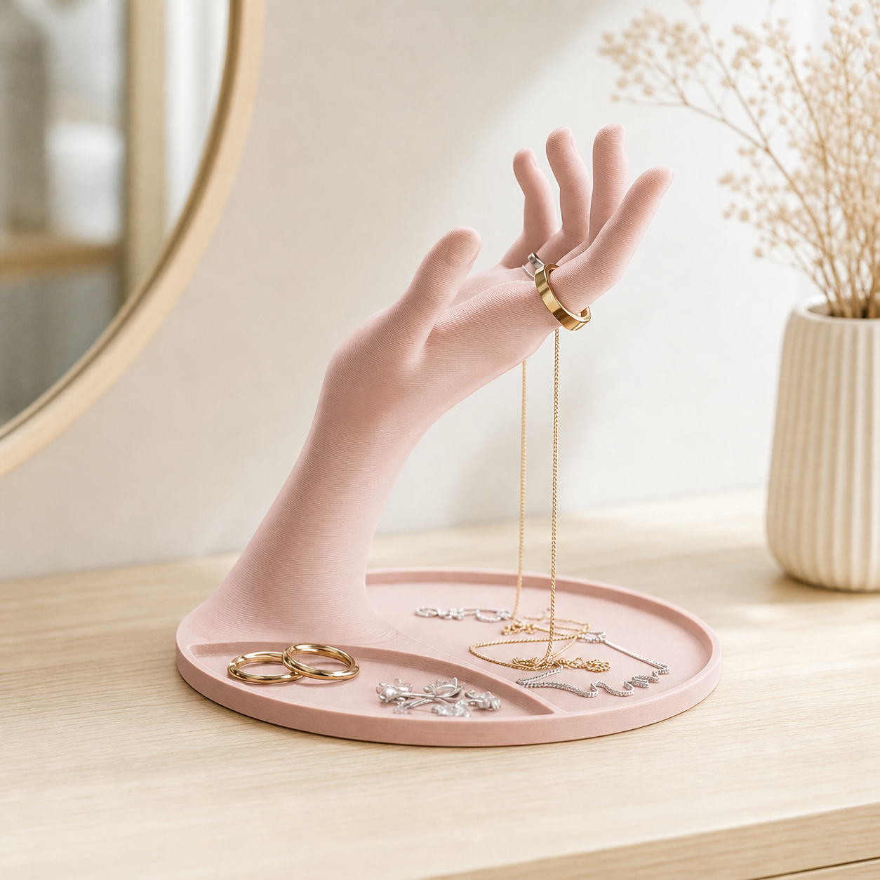 Jewelry Hand with Tray – Schmuck- und Schlüssel-Organizer FehnFactory
