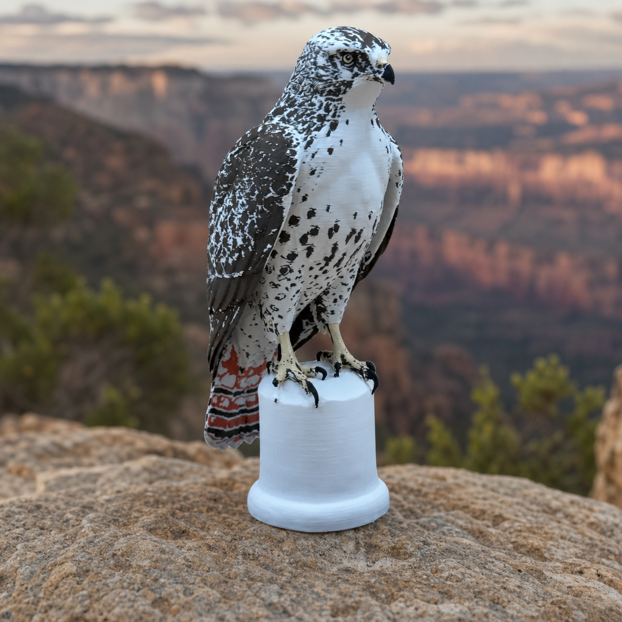 Majestic Red-Tailed Hawk – Rotschwanzbussard-Skulptur FehnFactory