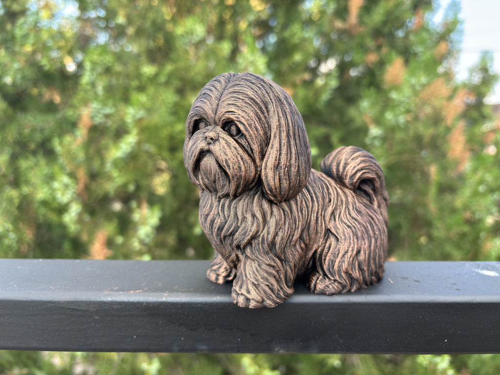 Shih Tzu – detailreiche Hundefigur mit langem Fell | Geschenk für Hundefans | Made in Germany Fehn-factory.de
