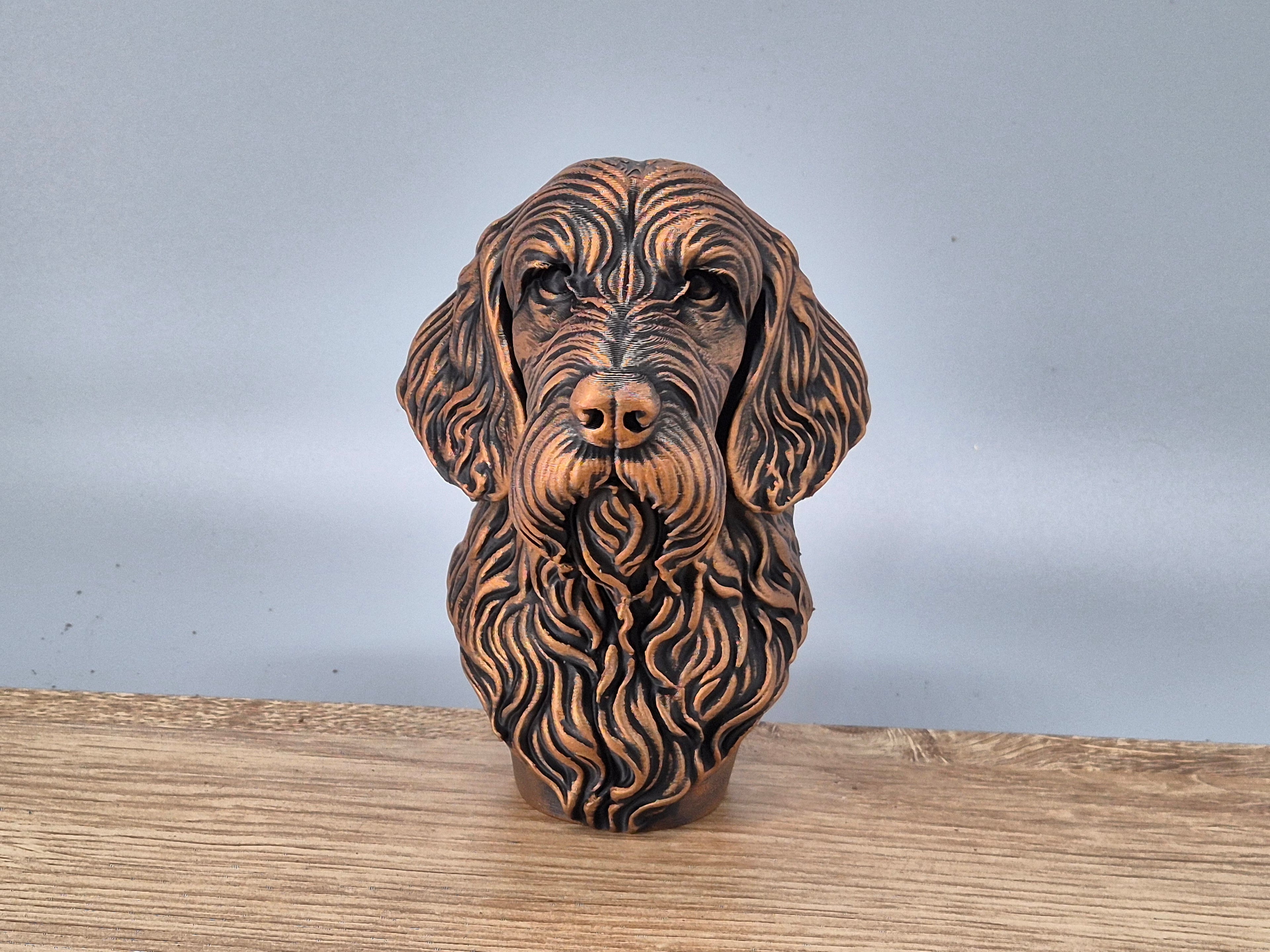Spinone Italiano Büste / Realistic Italian Spinone Dog Bust – Handbemalt & Detailliert Fehn-factory.de
