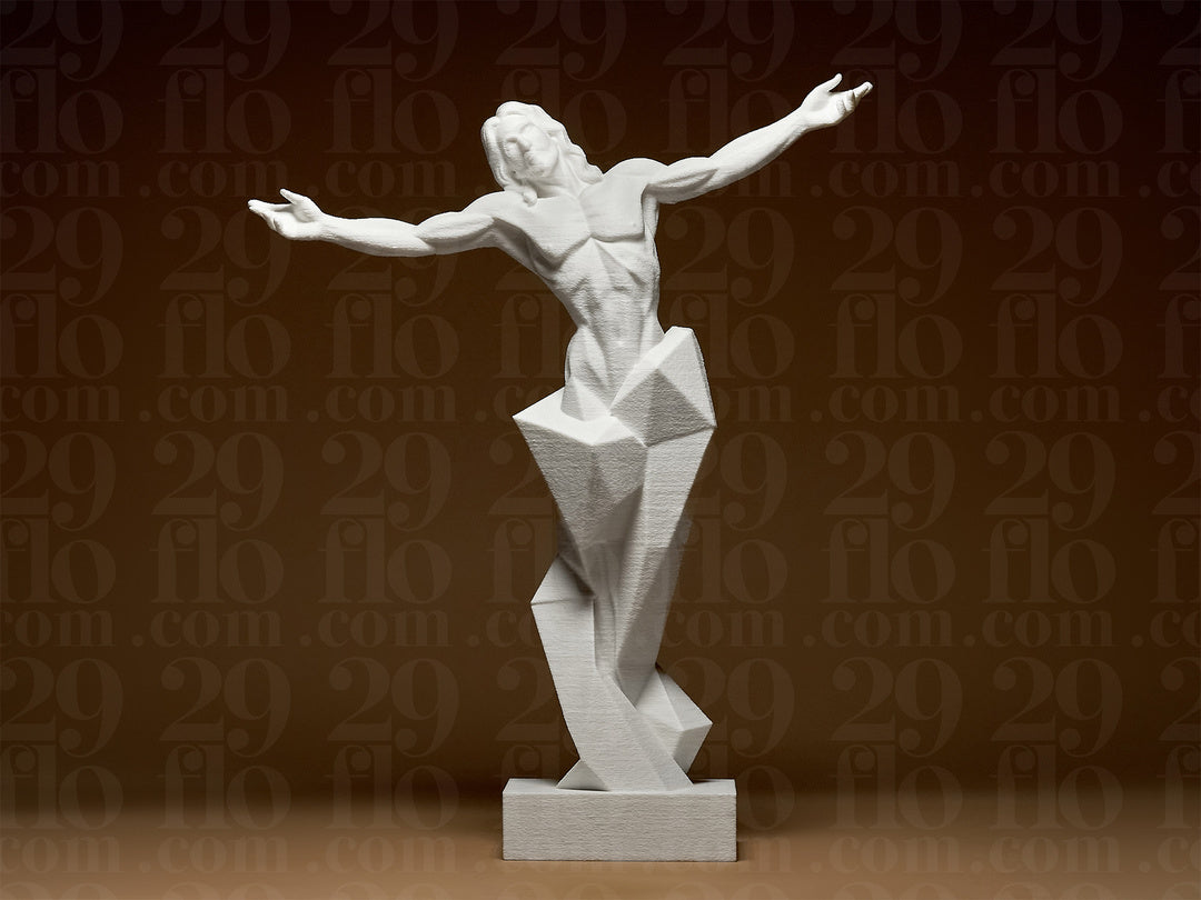 Moderne Jesus-Statuette – Christus mit offenen Armen FehnFactory